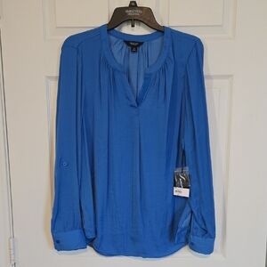 Simply Vera Vera Wang Blue Blouse
